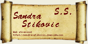Sandra Stiković vizit kartica